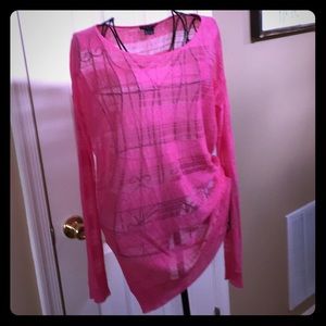 Theory light weight sheer linen sweater S